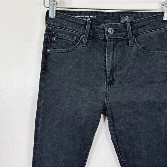 Ag ADRIANO GOLDSCHMIED Womens Size  24 The Farrah Skinny Ankle Chew Hem Jeans - Picture 4 of 14